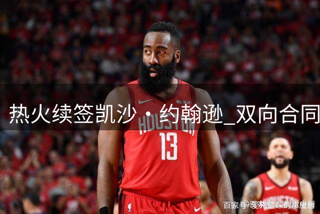 热火续签凯沙·约翰逊 双向合同锁定扣篮王